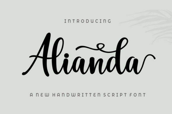 Alianda Script: A Modern Calligraphy Font for Creative Branding