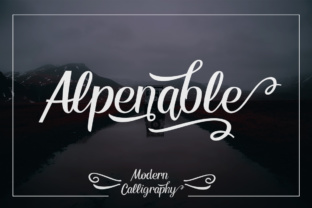 Alpenable Font Review: A Script Handwritten Typeface for Editorial Design