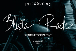 Blista Rade: A Beautiful Script Handwritten Font