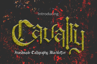 Cavalry Font: A Handmade Blackletter for Rustic Branding