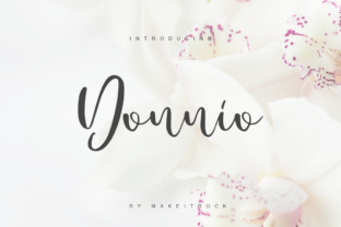 Donnio Script Font for Editorial Design and Branding