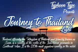 Journey to Thailand Light: A Versatile Script Font for Editorial Design