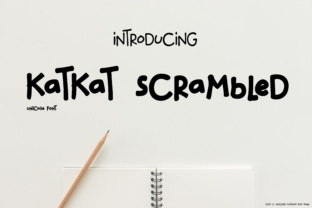 Katkat Scrambled Font for Creative Branding and Business Design