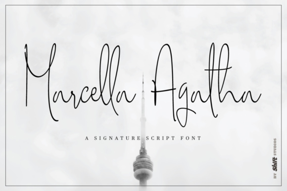 Marcella Agatha Font for Branding and Signature Looks