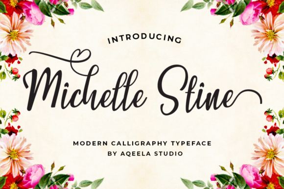 Michelle Stine Script: A Modern Calligraphy Font for Creative Branding