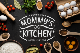 Mommy s Kitchen Font for Campaign Design