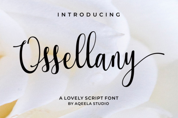 Ossellany Script: A Modern Calligraphy Font for Impactful Branding