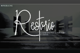 Restario Font: A Modern Handwritten Typeface for Editorial Design