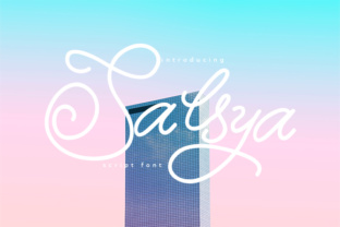 Salya: A Handwritten Script Font for Creative Makers