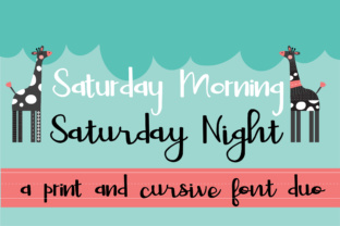 Saturday Duo Font for Creative Product Design