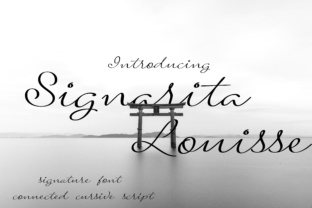 Signarita Louisse: A Beautiful Script Font for Designers