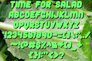 Time for Salad Font: A Playful Typeface for Web Design